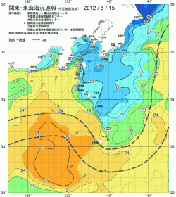 関東・東海海況速報/伊豆諸島海域(2012/06/15)