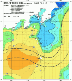 関東・東海海況速報/伊豆諸島海域(2012/06/16)