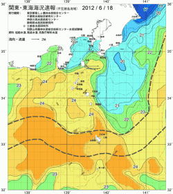 関東・東海海況速報/伊豆諸島海域(2012/06/18)