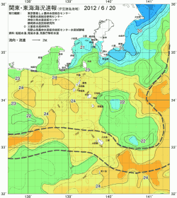 関東・東海海況速報/伊豆諸島海域(2012/06/20)