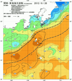 関東・東海海況速報/伊豆諸島海域(2012/06/26)