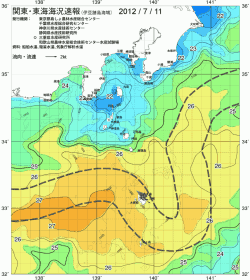 関東・東海海況速報/伊豆諸島海域(2012/07/11)