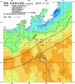 関東・東海海況速報/伊豆諸島海域(2012/07/21)