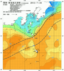関東・東海海況速報/伊豆諸島海域(2012/07/24)