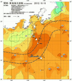 関東・東海海況速報/伊豆諸島海域(2012/08/06)