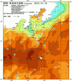 関東・東海海況速報/伊豆諸島海域(2012/08/19)