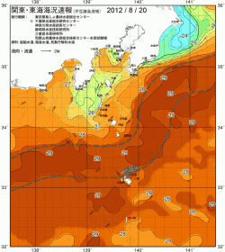 関東・東海海況速報/伊豆諸島海域(2012/08/20)