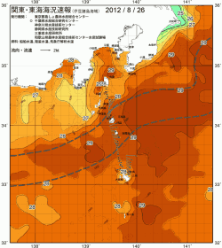 関東・東海海況速報/伊豆諸島海域(2012/08/26)