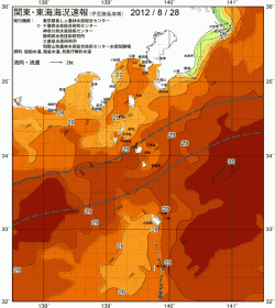 関東・東海海況速報/伊豆諸島海域(2012/08/28)