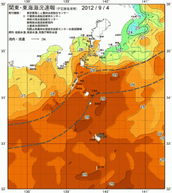 関東・東海海況速報/伊豆諸島海域(2012/09/04)