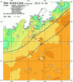 関東・東海海況速報/伊豆諸島海域(2012/09/24)