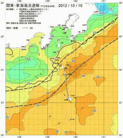関東・東海海況速報/伊豆諸島海域(2012/10/10)