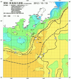関東・東海海況速報/伊豆諸島海域(2012/10/19)
