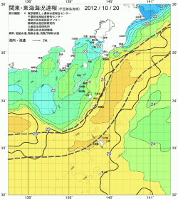 関東・東海海況速報/伊豆諸島海域(2012/10/20)