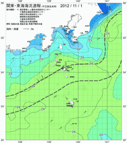関東・東海海況速報/伊豆諸島海域(2012/11/01)