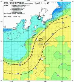 関東・東海海況速報/伊豆諸島海域(2012/11/17)