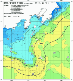 関東・東海海況速報/伊豆諸島海域(2012/11/21)