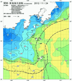 関東・東海海況速報/伊豆諸島海域(2012/11/24)
