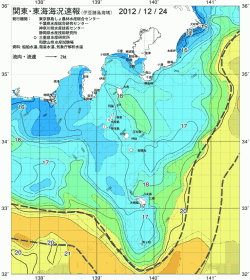 関東・東海海況速報/伊豆諸島海域(2012/12/24)
