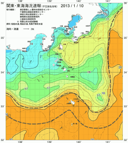 関東・東海海況速報/伊豆諸島海域(2013/01/10)