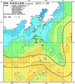 関東・東海海況速報/伊豆諸島海域(2013/01/28)