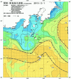 関東・東海海況速報/伊豆諸島海域(2013/02/01)