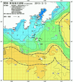 関東・東海海況速報/伊豆諸島海域(2013/02/03)