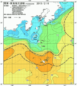 関東・東海海況速報/伊豆諸島海域(2013/02/06)