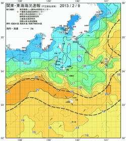 関東・東海海況速報/伊豆諸島海域(2013/02/09)