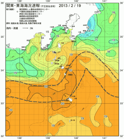 関東・東海海況速報/伊豆諸島海域(2013/02/19)