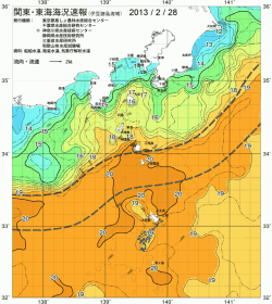 関東・東海海況速報/伊豆諸島海域(2013/02/28)