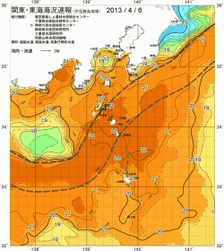関東・東海海況速報/伊豆諸島海域(2013/04/06)