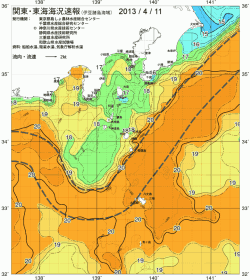 関東・東海海況速報/伊豆諸島海域(2013/04/11)