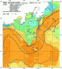 関東・東海海況速報/伊豆諸島海域(2013/04/13)