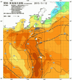 関東・東海海況速報/伊豆諸島海域(2013/05/12)