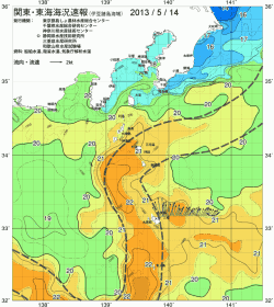 関東・東海海況速報/伊豆諸島海域(2013/05/14)