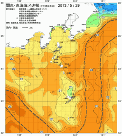 関東・東海海況速報/伊豆諸島海域(2013/05/29)