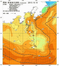 関東・東海海況速報/伊豆諸島海域(2013/06/08)