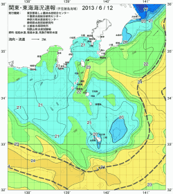 関東・東海海況速報/伊豆諸島海域(2013/06/12)