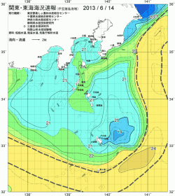 関東・東海海況速報/伊豆諸島海域(2013/06/14)