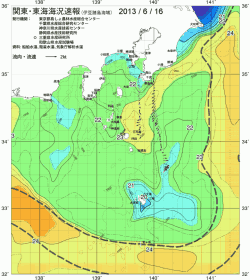 関東・東海海況速報/伊豆諸島海域(2013/06/16)