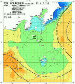 関東・東海海況速報/伊豆諸島海域(2013/06/22)