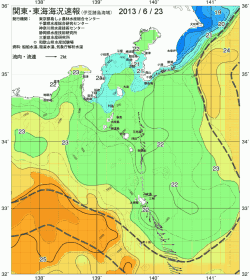 関東・東海海況速報/伊豆諸島海域(2013/06/23)