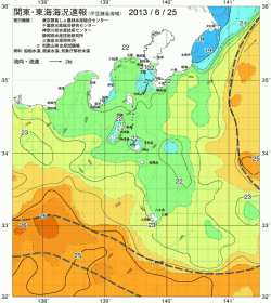 関東・東海海況速報/伊豆諸島海域(2013/06/25)