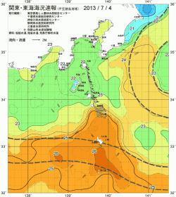 関東・東海海況速報/伊豆諸島海域(2013/07/04)