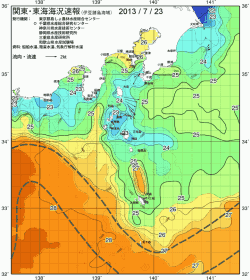 関東・東海海況速報/伊豆諸島海域(2013/07/23)