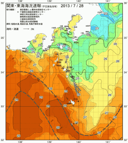 関東・東海海況速報/伊豆諸島海域(2013/07/28)