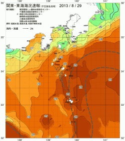 関東・東海海況速報/伊豆諸島海域(2013/08/29)