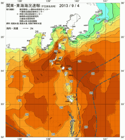 関東・東海海況速報/伊豆諸島海域(2013/09/04)