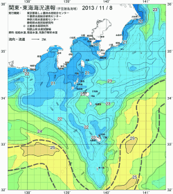 関東・東海海況速報/伊豆諸島海域(2013/11/08)
